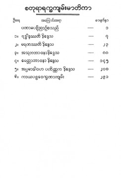 သံသရာဘေးကာကွယ်ရေး(ခေါ်)စတုရာရက္ခကျမ်းနှင့် ကာယပစ္စဝေက္ခဏကျမ်း