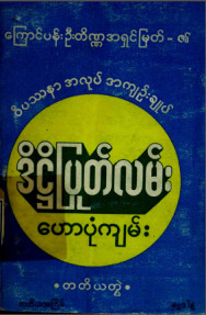 ဝိပဿနာအလုပ်အကျဉ်းချုပ်ဒိဋ္ဌိပြုတ်လမ်း ဟောပုံကျမ်း (တတိယတွဲ)