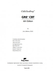 Cliffs TestPrep GRE CBT