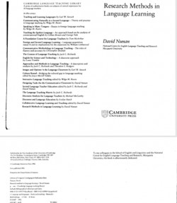 Rsearch Method in Language Learning