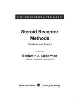 Steroid Receptor Methods Protocols and Assays