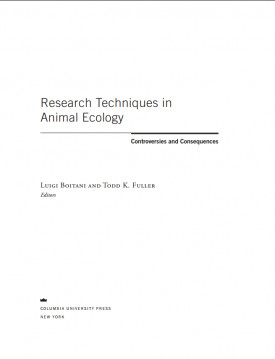 Research Techniques in Animal Ecology