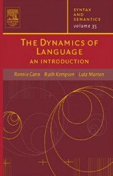 The Dynamics of Language an introduction