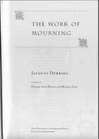 THE WORK OF MOURNING