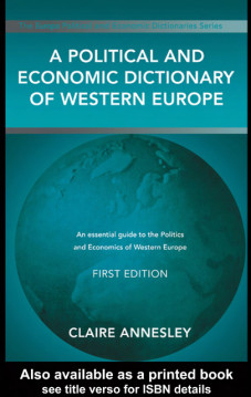 A Political and Economic Dictionary of Western Europe