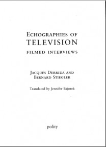 ECHOGRAPHIES OF TELEVISION FILMED INTERVIEWS