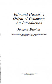 Edmund Husserl's Orgin of Geometry :An Introduction