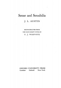 Sense and Sentibilia