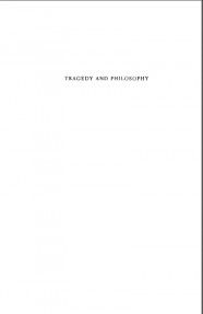 TRAGEDY AND PHILOSOPHY