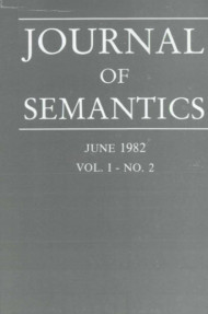 Journal of Semantics: An International Journal for the Interdisciplinary Study of the Semantics of Natural Language