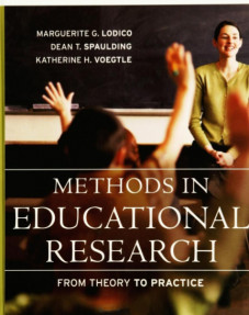 Methods In Educational Research from Theory to Practice