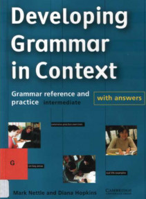 Developing Grammar in Context:Grammar Reference and Practice Intermediate with Answer